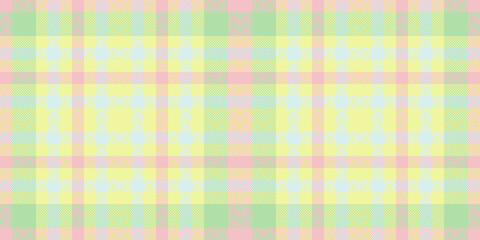 Dining room check texture vector, heritage plaid pattern tartan. Towel textile background seamless fabric in light and lime colors.