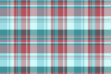 Motif pattern plaid seamless, wallpaper background tartan fabric. Tradition textile check vector texture in cyan and pastel colors.
