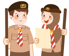 Cute Scout illustration