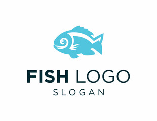 Logo design about Fish on a white background. created using the CorelDraw application.