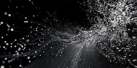 Abstract cosmic explosion of particles