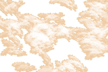 Soft clean clouds design on transparent background