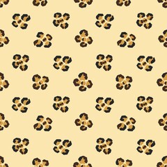 Minimal Leopard Print Seamless Pattern Modern Animal Skin Design