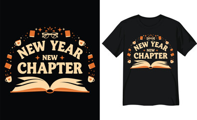 New Year New Chapter Inspirational Typography Design