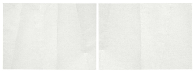 set of white folded paper sheet isolated on transparent png background,Crumpled Paper Poster Photo...