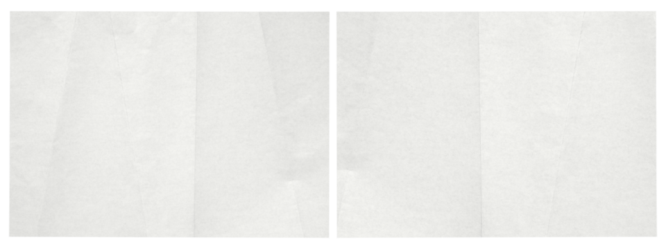 set of white folded paper sheet isolated on transparent png background,Crumpled Paper Poster Photo Effect Mockup,blank folded Paper texture overlay effec