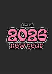 Happy New Year clip art.