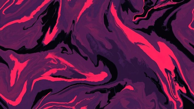 “Bold abstract liquid swirl pattern in deep purple, magenta, and neon pink tones, high-contrast fluid marble texture, expressive modern art background with flowing organic shapes, vibrant contemporary