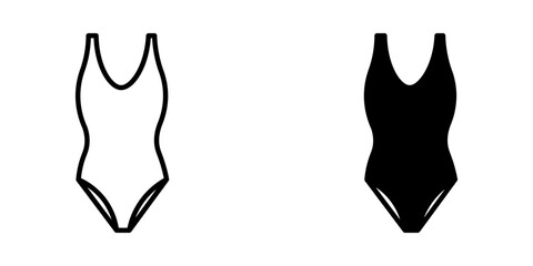 tank top icon swimsuit icon vectora