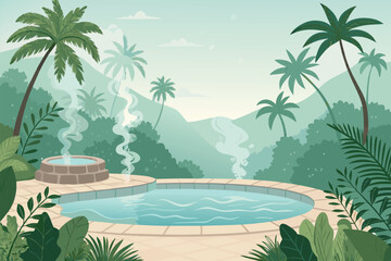 Beauty salon and spa doodle set. Skin care and natural treatment, natural cosmetics concept, time for yourself. Spa with aroma oil, nail file, sleep mask and other care items.	