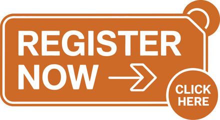 A graphic showing the words "REGISTER NOW" with an arrow and a "CLICK HERE" button.
