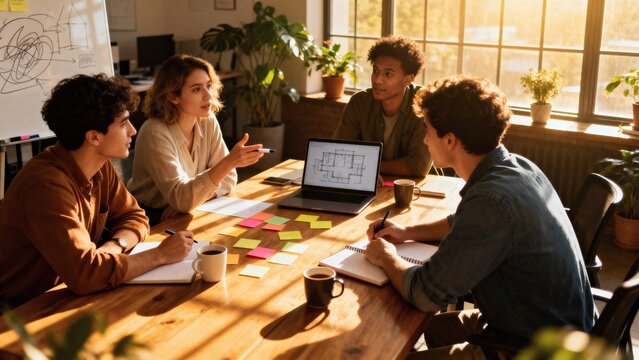 Around the table, minds converge on a narrative of innovation
