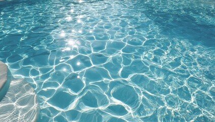 Obraz premium Pool water surface texture