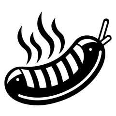 vector illustration of a worm