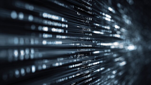 Abstract digital stream of data - Powered by Adobe