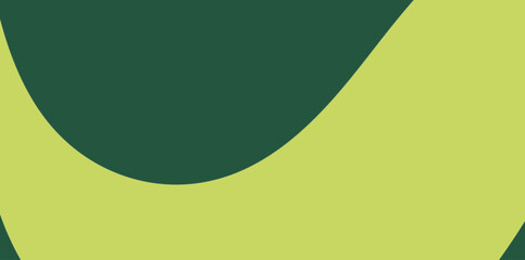 Curved U-Shape Abstract Dark Green Illustration Vector Background. Abstract dark green U-shape creating a dramatic curved cut-out on a lime green background.