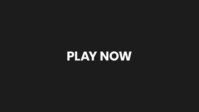 Play Now Liquid Text Reveal Animation 4K &ndash; Interactive Gaming or App Marketing Video