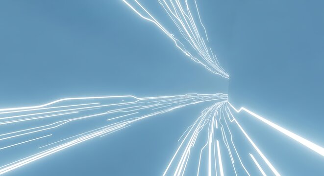 Technology data stream tunnel background