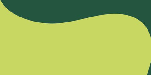 Flowing Wavy Lime and Dark Green Modern Vector Illustration Background. Smooth, continuous wavy line dividing the lime and dark green sections.