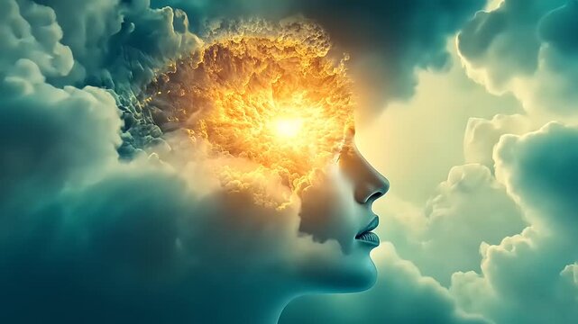 Ethereal Mindscape: A Conceptual Exploration of Cognition and Cloud-Like Thought Process Manifestation in Human Intellect