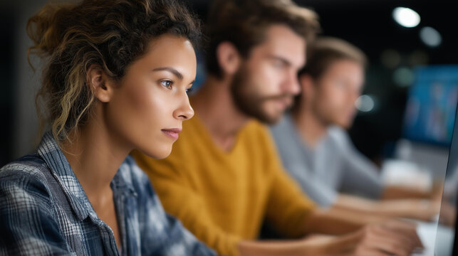 Innovative team coding a cutting-edge app, tech innovation in app design, coding culture in team excellence, software solutions in software projects, tech innovation , World Coding - Powered by Adobe