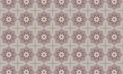 Seamless star pattern background design for textile and wallpaper in light brown and beige shades