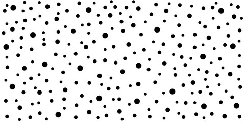 Seamless random dot pattern with small, irregular polka dots. 