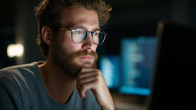 Cybersecurity analyst investigating a data breach, tech innovation in security tech, coding culture in threat analysis, software solutions in cybersecurity, data protection , World