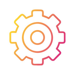 Gear icon for web and graphic design