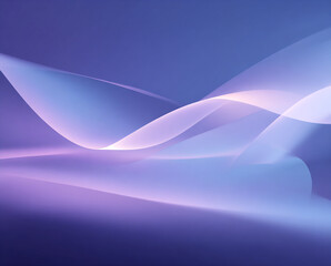 Soft purple and blue waves create an abstract background design for art and technology