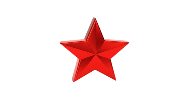 3d colorful star icon render illustration design symbol decoration golden ornament