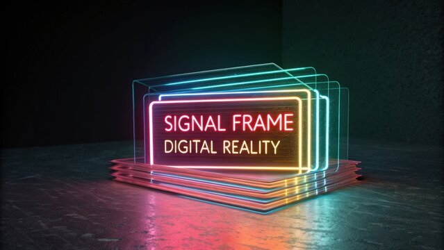 Neon Sign and Layered Plates