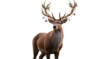 Deer isolated on white background vector illustration