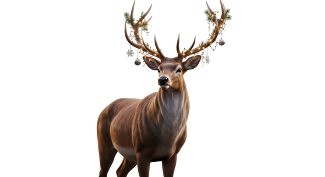 Deer isolated on white background vector illustration