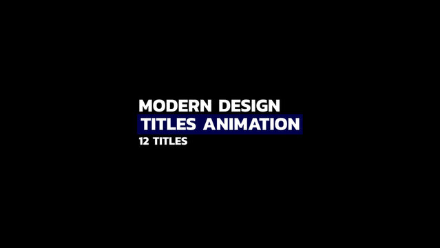 Modern Title 2