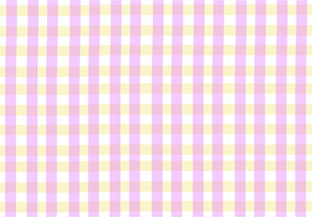 水彩　背景素材　ギンガムチェック　壁紙　パープル　ラベンダー　イエロー