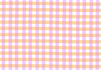 水彩　背景素材　ギンガムチェック　壁紙　パープル　ラベンダー　オレンジ