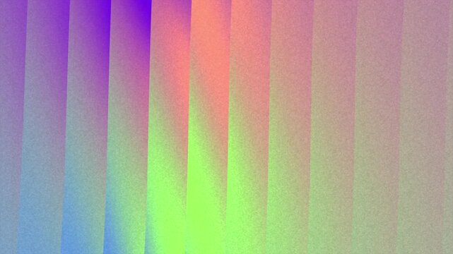 Abstract grainy vertical gradient noise texture background of vibrant trendy colors transitioning from purple to green.