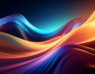 Firefly_Vibrant 3D abstract pattern, colorful energy waves, dynamic movement, digital art sty 618950