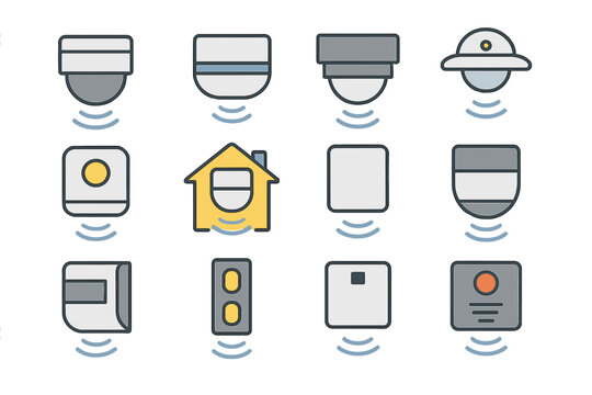 Smart Home Technology Icons Collection