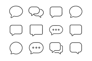 Speech Bubble Grid Set