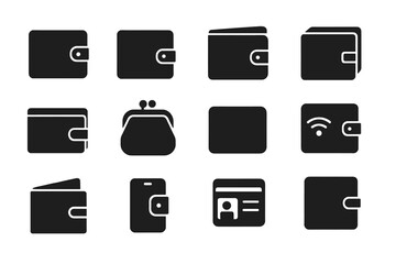 Wallet and Money Icons Set