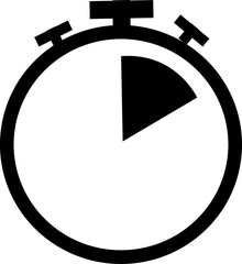 Stopwatch vector icons, hourglass symbols, timer design, countdown graphics, speed concept, time passing, clock silhouette, urgency sign, deadline icon, fast, isolated on transparent background