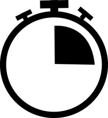 Stopwatch vector icons, hourglass symbols, timer design, countdown graphics, speed concept, time passing, clock silhouette, urgency sign, deadline icon, fast, isolated on transparent background