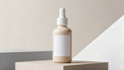 Modern minimalist Skincare Bottle Mockup