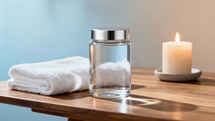 Modern minimalist Skincare Bottle Mockup