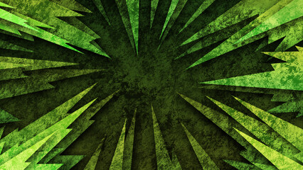 Abstract Grunge Background Featuring Sharp Geometric Rays Converging Towards a Dark Center, Creating an Energetic and Dynamic Textured Effect