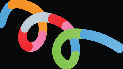 Curve line art background