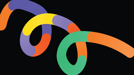 Curve line art background