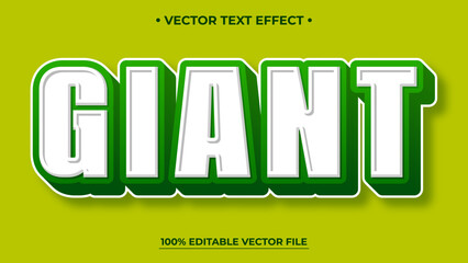 Bold Green and White GIANT Text Effect on a Lime Green Background